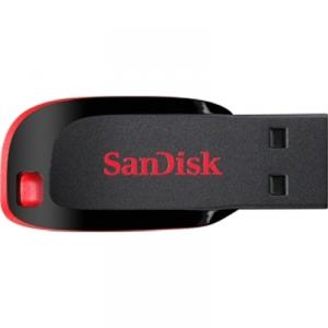 SANDISK 4GB USB2.0 Flash Drive Cruzer Blade, Black/Red {SDCZ50-004G-B35}