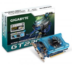 GIGABYTE GV-N220OC-1GI / 1GB GDDR3/ 128 bit/ Core clock 720 MHz/ Mem Clock 1600MHz/ PCI-E 2.0 x16/ HDMI/ HDCP/ Dual-link DVI-I/ D-Sub/ Fan/ Gamer HUD Lite/ ATX {GV-N220OC-1GI}