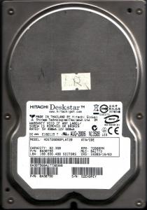 HDS728080PLAT20 PN:0a30756 0a30756ba17730s68 MLC-BA1773 CHS16383-16-63 LBA-160836480 SN:s2eh9pey
