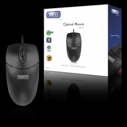 Sweex MI002 Optical 600 DPI Mouse PS/2 , Black