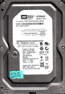 WD3200AAKS:00F0A0 DCM:HGRNNVJABN RN:701537 LBA:625142448 WWN:50014EE1014DF74C SN:WCAT14121011