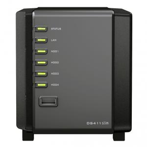 Synology Disk Station DS-411 SLIM 4 lizdu hdd duomenu serveris - saugykla DS411