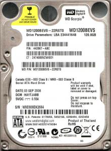 WD1200BEVS-22RST0