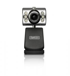 Sweex WC031V3 Night Vision+ Webcam+Built-in Microphone (Sensor SNR: 46 dB) USB