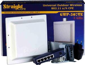 StraightCore MikroTik GMT-517VE Universal Outdoor Wireless Client Station/Router 802.11 a/h/b/g