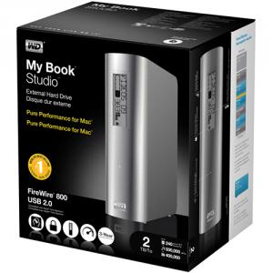 WESTERN DIGITAL My Book Studio 2 TB External Hard Drive isorinis kietas diskas FireWire 800, (USB 2.0+2xFireWire), For Mac WDBAAJ0020HSL-EESN