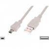 MANHATTAN, USB 2.0 cable A to mini USB, 1.8m