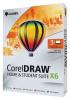 CorelDraw Home and Student X6 (versija 16) Graphics Suite , nam ir studento versija, for up to 3-PC/ tinka iki 3 kompiuteri. Full Retail Box (CDHSX6IEMBEU/3)