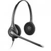 Plantronics SupraPlus Wideband HW261N-A ausines su sukiojamu mikrofonu, jungiamos I stalini telefona, tinka call centrams, salina triuksma (noise cancelling)