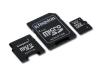 KINGSTON 8GB microSDHC Class 4 w/2 Adapters